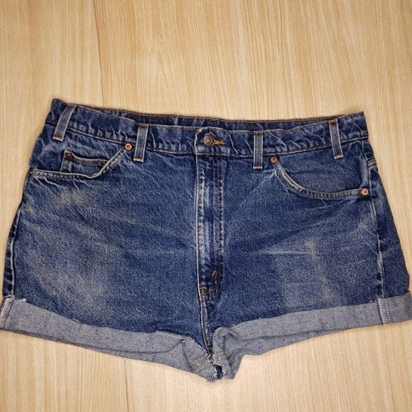 Levi's 505 Vintage Cutoff Denim Shorts 40 - Picture 1 of 5